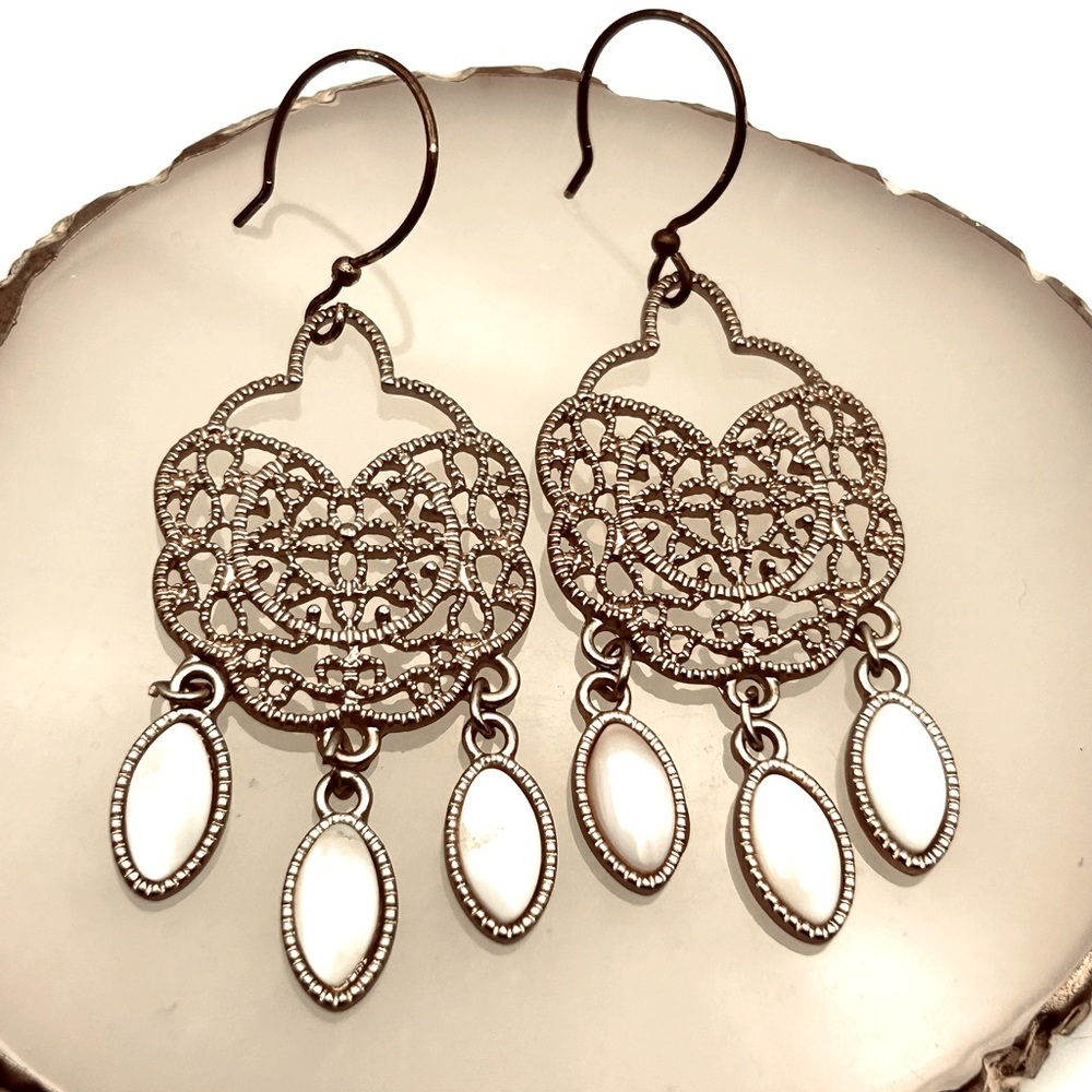 Gypsy boho dangling Statement Earring Ethnic Chandelier Festival-Ready